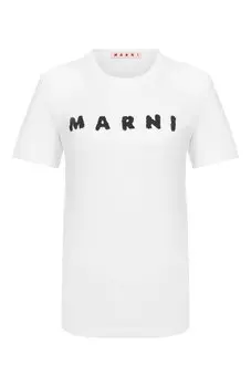 Хлопковая футболка Marni