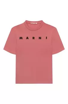 Хлопковая футболка Marni