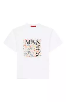 Хлопковая футболка Max&Co