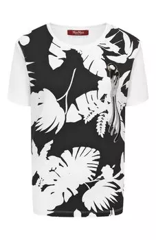 Хлопковая футболка Max Mara Studio