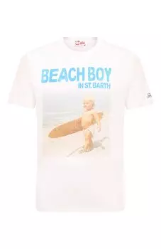 Хлопковая футболка MC2 Saint Barth