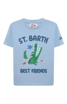 Хлопковая футболка MC2 Saint Barth