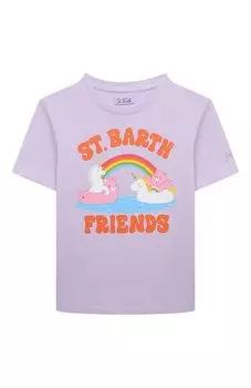 Хлопковая футболка MC2 Saint Barth