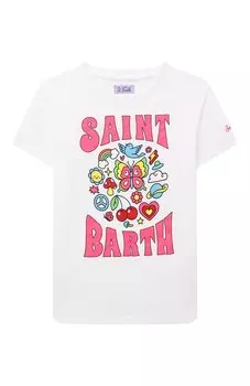 Хлопковая футболка MC2 Saint Barth