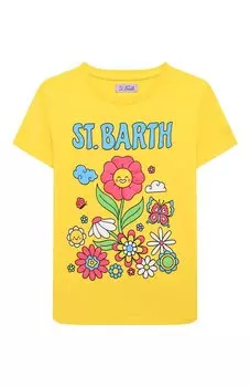 Хлопковая футболка MC2 Saint Barth