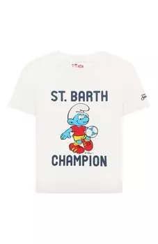 Хлопковая футболка MC2 Saint Barth