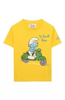 Хлопковая футболка MC2 Saint Barth