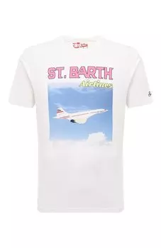 Хлопковая футболка MC2 Saint Barth
