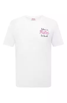 Хлопковая футболка MC2 Saint Barth