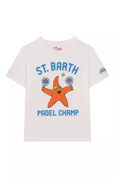 Хлопковая футболка MC2 Saint Barth