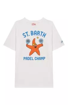 Хлопковая футболка MC2 Saint Barth