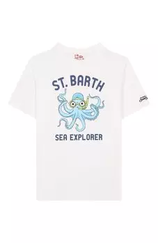 Хлопковая футболка MC2 Saint Barth