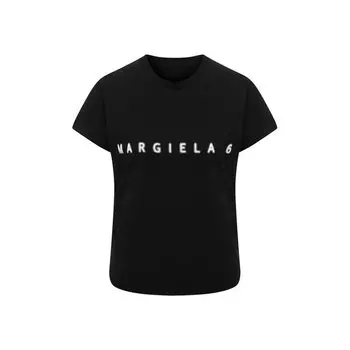 Хлопковая футболка MM6