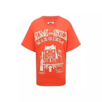 Хлопковая футболка MM6