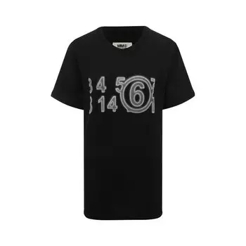 Хлопковая футболка MM6