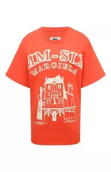 Хлопковая футболка MM6