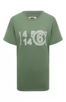 Хлопковая футболка MM6