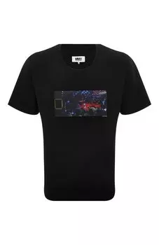 Хлопковая футболка MM6