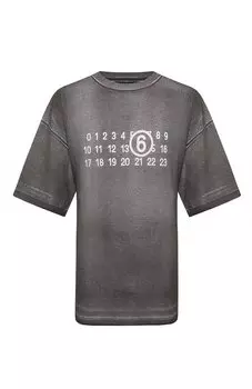 Хлопковая футболка MM6