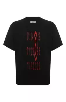Хлопковая футболка MM6