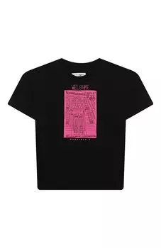 Хлопковая футболка MM6