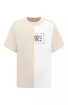 Хлопковая футболка MM6