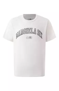 Хлопковая футболка MM6