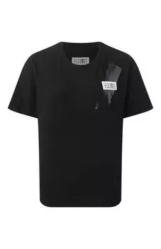 Хлопковая футболка MM6