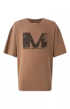 Хлопковая футболка MM6