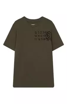 Хлопковая футболка MM6