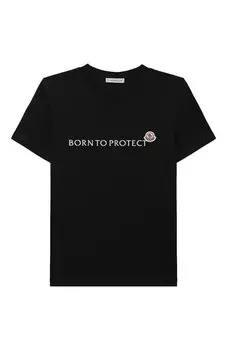 Хлопковая футболка Moncler