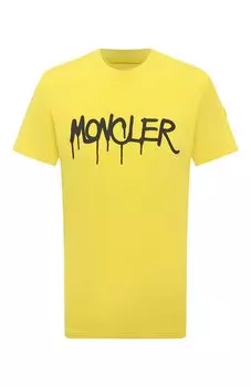 Хлопковая футболка Moncler