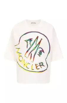 Хлопковая футболка Moncler