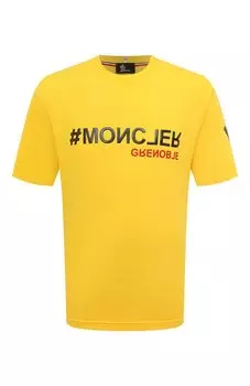 Хлопковая футболка Moncler Grenoble