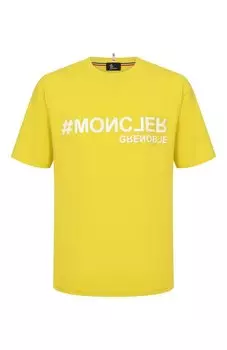 Хлопковая футболка Moncler Grenoble