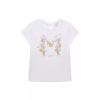 Хлопковая футболка Monnalisa