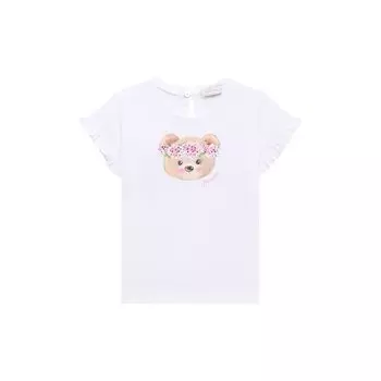 Хлопковая футболка Monnalisa