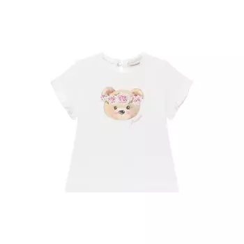 Хлопковая футболка Monnalisa