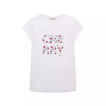 Хлопковая футболка Monnalisa