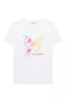 Хлопковая футболка Monnalisa