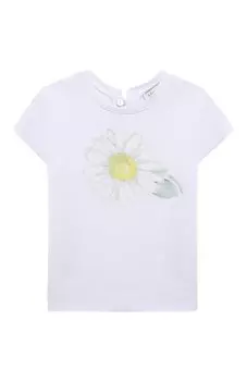 Хлопковая футболка Monnalisa