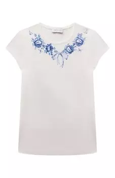 Хлопковая футболка Monnalisa