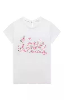 Хлопковая футболка Monnalisa