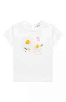 Хлопковая футболка Monnalisa