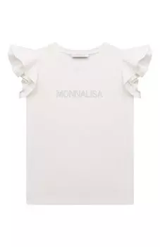 Хлопковая футболка Monnalisa