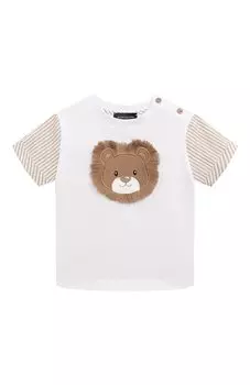 Хлопковая футболка Monnalisa