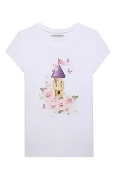 Хлопковая футболка Monnalisa