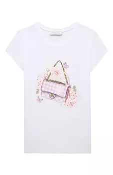 Хлопковая футболка Monnalisa