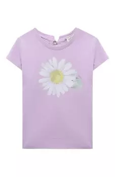 Хлопковая футболка Monnalisa