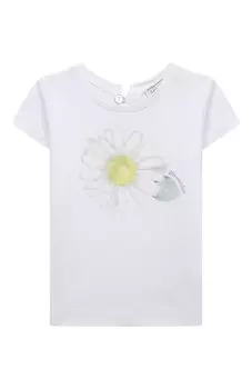 Хлопковая футболка Monnalisa